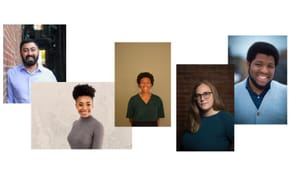 Collage of headshots of the five BSR team members