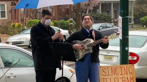 Dot Rose Levine launched Dottie's Serenade Service, delivering telegrams to those who need a song. (Photo courtesy of the artist)