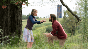 Simmonds and Krasinski play a father and daughter who must communicate without speaking. (Photo by Jonny Cournoyer, courtesy of Paramount Pictures.)