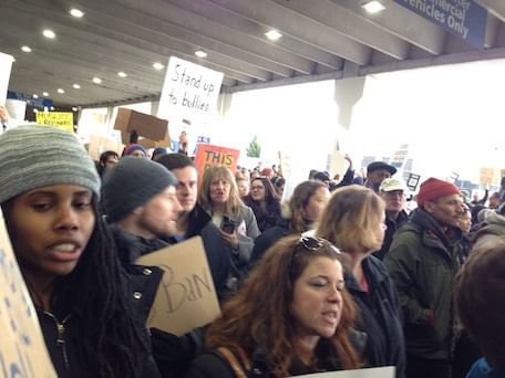 The International Arrivals deck at PHL. (Photo by Alaina Mabaso)