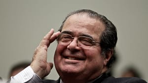 Scalia in a happier mood. (Photo by Stephen Masker via Creative Commons/Flickr)