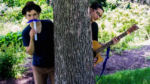 Ants on a Log already has a following among Philly's small music lovers, but the pair's message also matters. (Photo courtesy of FringeArts.)