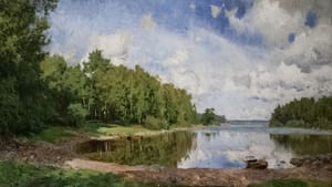 Olof Arborelius, “Lake-View at Engelsberg, Västmanland,” 1893, oil on canvas.