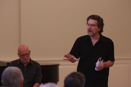 Smith's composition highlights the choir's male voices. (Photo courtesy of the Crossing.)