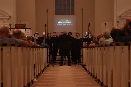 "For it is there / that peace lies / folded like a pool." (Photo courtesy of the Crossing.)