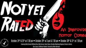 'Not Yet Rated' blends comedy, horror, and cinema with improv theater. (Image by Karen Coleman-Hinners)