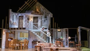 A cross-section of reality and poetic metaphor: the set of REP’s ‘August: Osage County.’ (Photo by Evan Krape.)