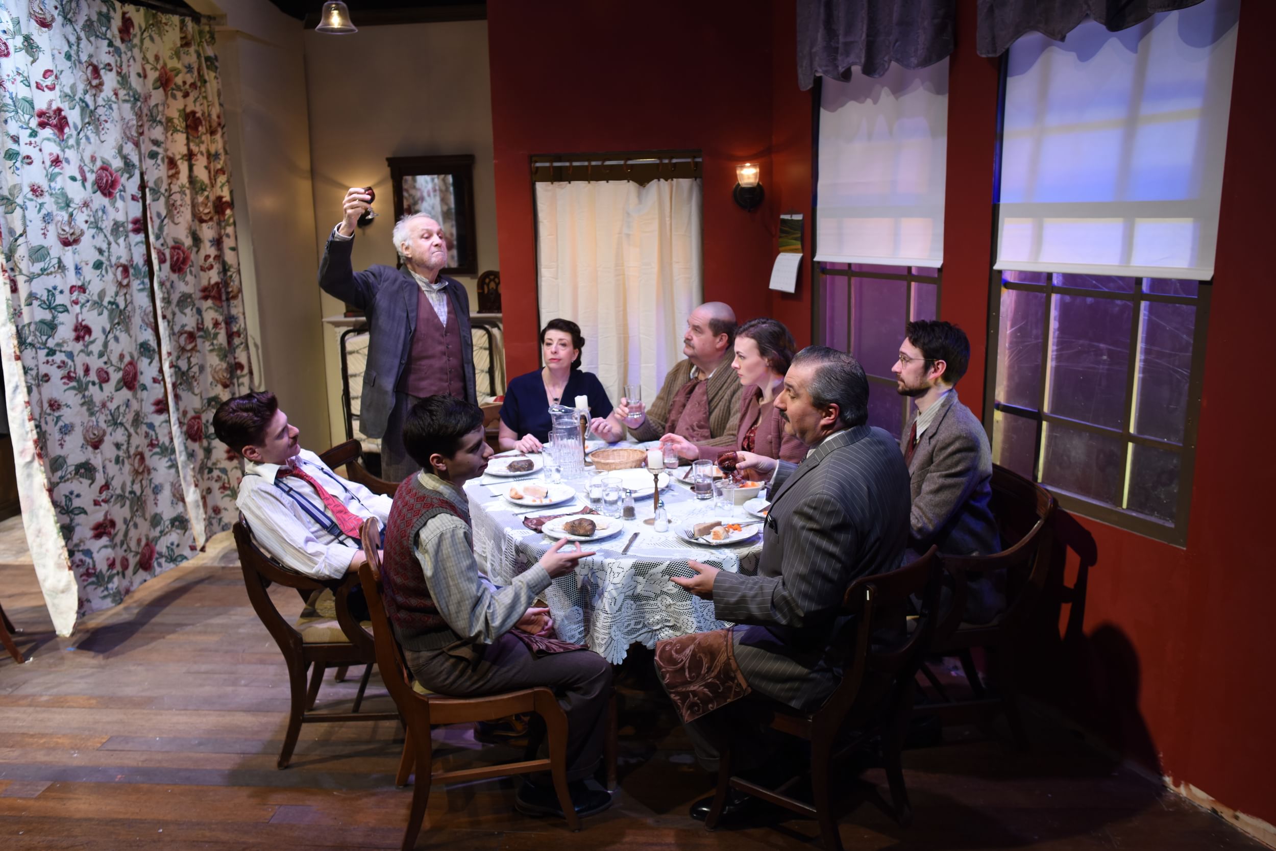 Patriarch Jacob (Lawrence Pressman) and the Quintessence ensemble. (Photo by Shawn May Photography.)