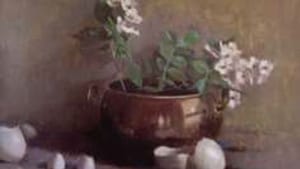 David Graeme Baker's 'Wild Roses, Egg Shells and Copper Pot': Beauty in the details.