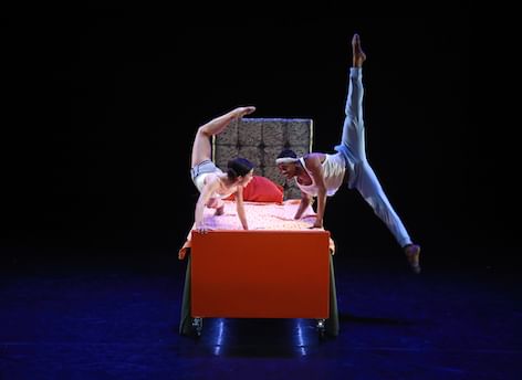 Roderick Phifer and Andrea Yorita aren't afraid of Trey McIntyre's "Boogeyman." (Photo by Bill Hebert.)