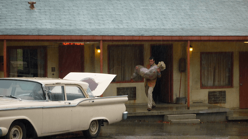 Universal Studios's tour highlights the Bates Motel and its master at Janet Leigh's expense. (Photo via Creative Commons/Wikimedia)