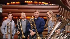 The Philadelphians showed a lot of brass during Jennifer Higdon's composition. (Photo by Jennifer Griffin.)