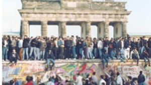 A civilian army scales the wall, November 1989: Not a shot was fired.