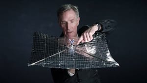 Bill Nye and the Planetary Society's LightSail. (Photo courtesy of PBS.)