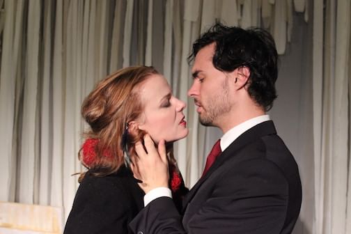 Kirsten Quinn's Hester Swane and Arlen Hancock's Carthage Kilbride struggle with their feelings. (Photo by Carlos Forbes.)