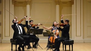 Calidore don't just play music, they internalize it. (Photo via calidorestringquartet.com.)