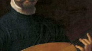 Annibale Carracci, ‘Portrait of the Lute Player Giulio Mascheroni’ (1594): Remarkable town, remarkable family.