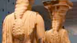 Caryatids, from the rear: Impossible vantage points.