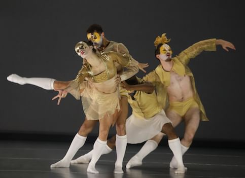 Annabelle Lopez Ochoa's 'Castrati,' with, L to R, Francesca Forcella, Richard Villaverde, Gary W. Jeter II, and Zachary Kapeluck. (Photo by Bill Hebert.)