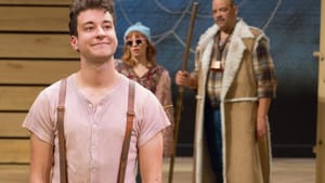 Some pig? Adam Howard as Wilbur in the Arden’s ‘Charlotte’s Web.’ (Photo by Mark Garvin.)