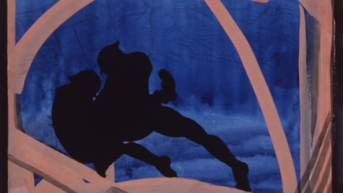 Claggett Wilson's 'Encounter in the Darkness.' (Image courtesy of PAFA)