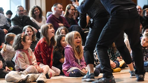 Fun times at a Curtis Family Concert in 2017. (Photo by David Swanson.)