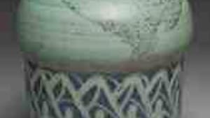 Cushing’s stoneware storage jar (2006): Power and modesty, together.