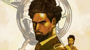 The book cover. Dramatic illustration of Smalls as a young man, bearded, wearing a fitted green jacket.