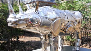 Leo Sewell's 'White Rhinoceros.' Image courtesy of the Philadelphia Zoo.