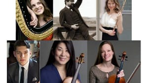 An exciting musical lineup for Dolce Suono's second Debussy tribute this spring. (Photos courtesy of DSE.)