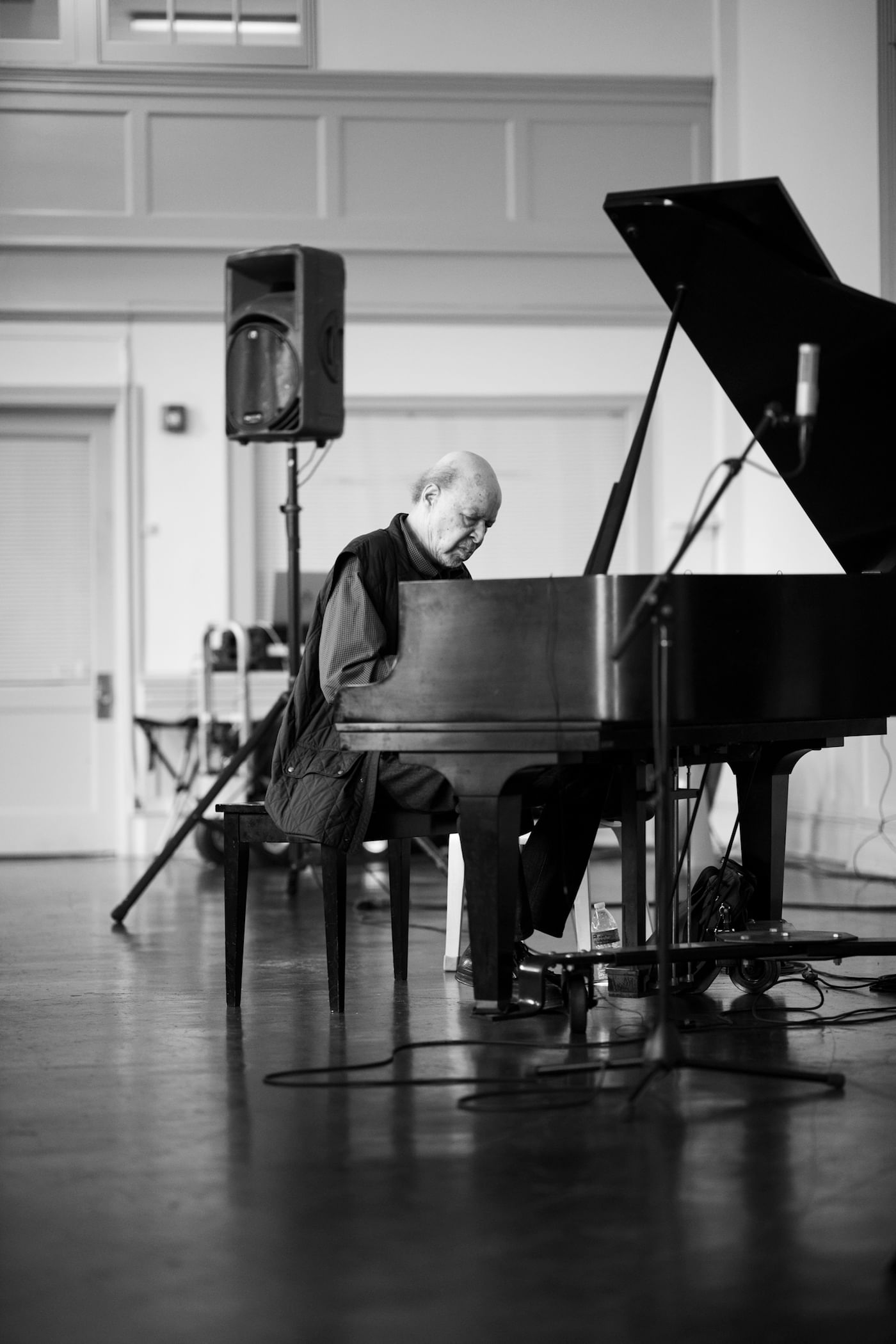 Dave Burrell played an hour of stream-of-consciousness full-bore sound. (Photo by Ryan Collerd.)