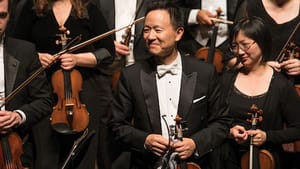 Solo violinist David Kim. (Photo by Jan Regan.)