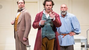 L to R: Brian McCann as Charles Dickens, Gregory Isaac as Thomas Jefferson, and Andrew Criss as Leo Tolstoy. (Photo by Mark Garvin)