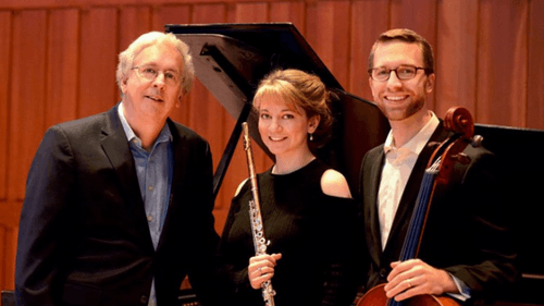 Dolce Suono Trio, L to R: Abramovic, Stillman, and Vickery. (Photo by Pete Checchia.)