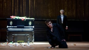 At long last, the marauder goes down. Dennis Chmelensky and Vartan Gabrielian in ‘Don Giovanni.’ (Photo by Tobin Del Cuore.)