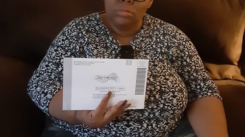 Dorothy Briscoe, 50, was diagnosed with an intellectual disability at birth and voted for the first time last year thanks to mail-in ballot. Briscoe was interviewed for the 'Witnessing the Impact' project. (Photo courtesy of Kelly C. George.)