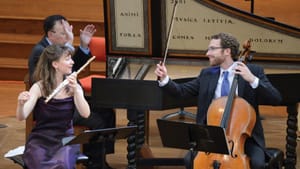 The Dulce Suono Ensemble has some fun (image courtesy of Dolce Suono).