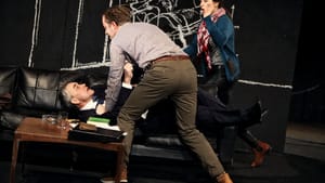 Ingo Hülsmann, Stefan Stern, Eva Meckbach: Not quite what Ibsen had in mind. (Photo: Julieta Cervantes.)