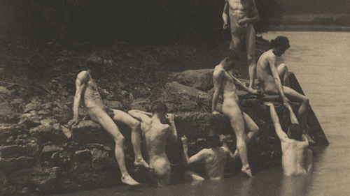 Susan Macdowell and Crowell children in rowboat at Avondale, Pennsylvania (1883). (Photo courtesy of PAFA)