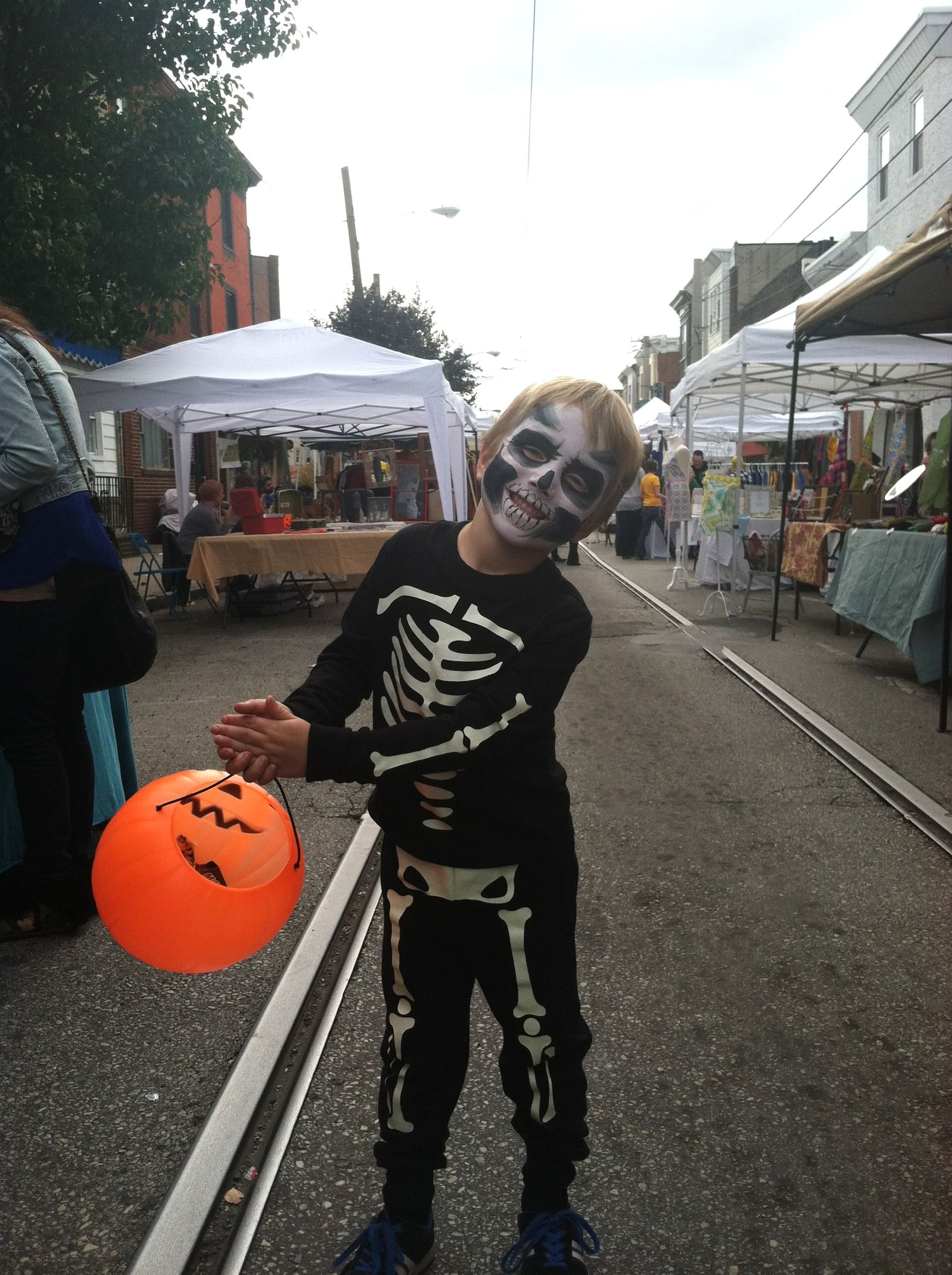 Watch for little rogue skeletons on Passyunk this Saturday. (Photo courtesy of East Passyunk Avenue Business Improvement District.)