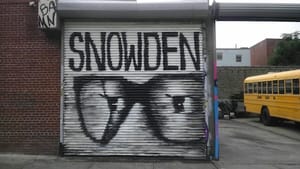 Street art in Astoria, New York, pays tribute to Snowden. (Photo by LunchboxLarry via Creative Commons/Flickr.)