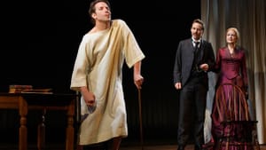 Cooper, Nivola, and Clarkson in "The Elephant Man." (Photo by Joan Marcus, © Broadway.com)