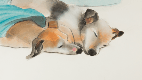 Osborne's "Untitled (Sleeping Dogs)," (2016) is one of the show's highlights. (Image courtesy of the artist and Locks Gallery, Philadelphia)