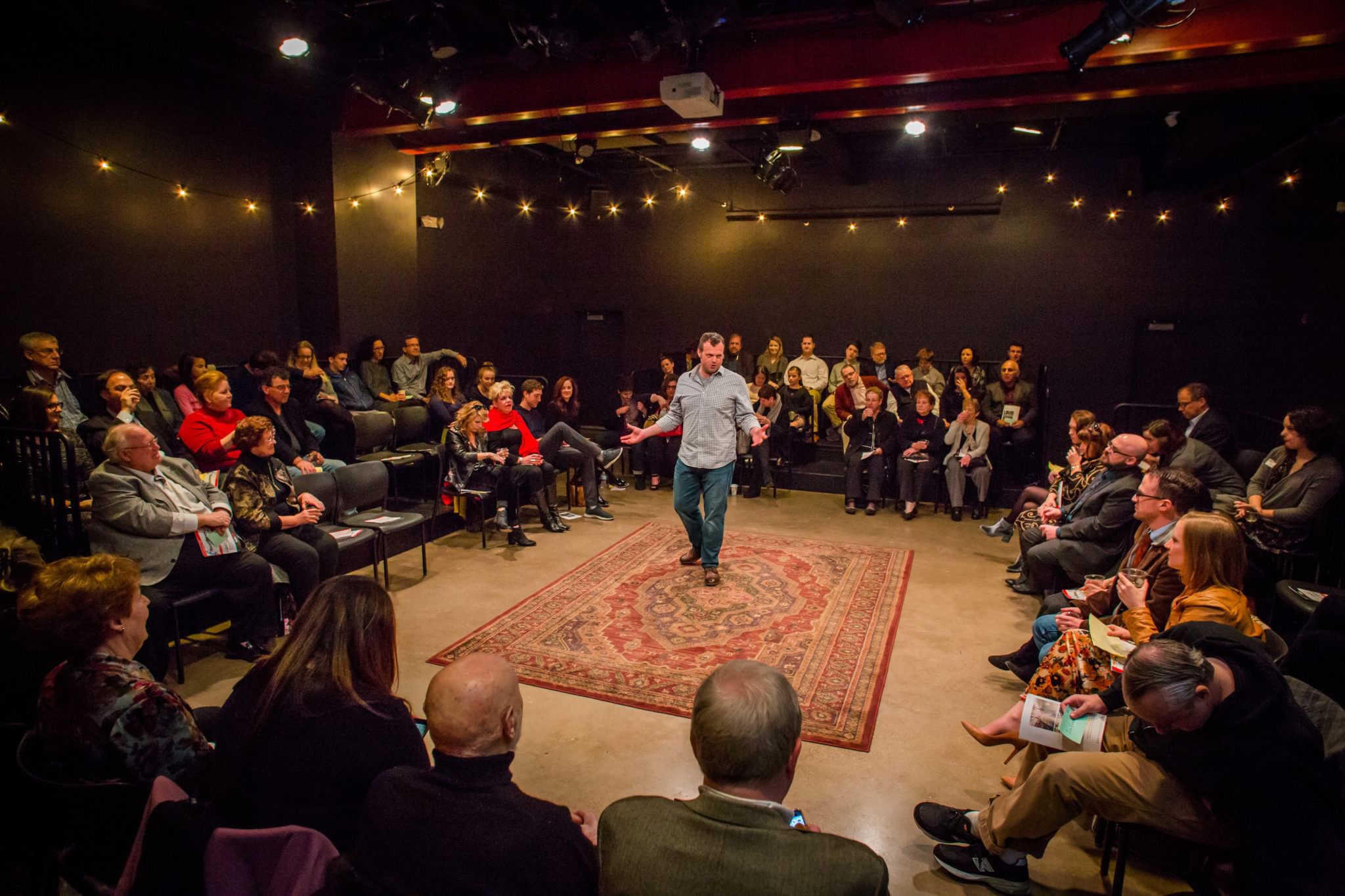 The Arden's production retains the show's small-scale intimacy. (Photo by Ashley Smith, Wide Eyed Studios.)