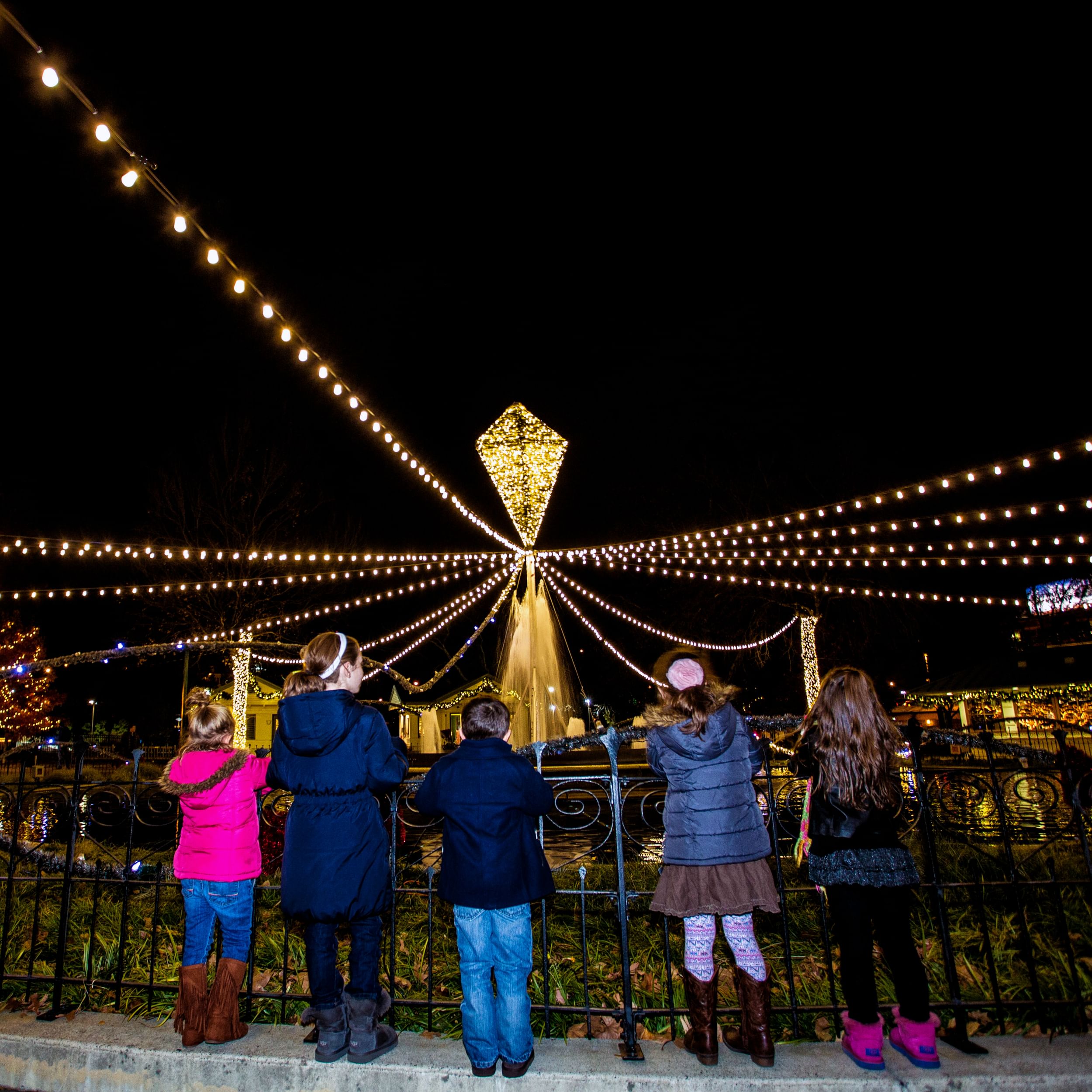 Youngsters enjoy the Franklin Square Holiday Festival. (Photo by Jeff Fusco)