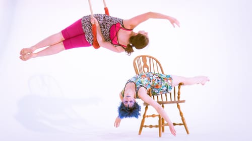 The women of Tangle's 'Life Lines' hang on by more than just a thread. (Photo by Michael Emilio.)