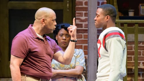 A strong family dynamic: Hassan El-Amin, Lisa Strum, and Darius Jordan Lee. (Photo by Evan Krape.)