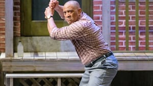 Vain, brash, self-serving, and charming: Hassan El-Amin as Troy Maxson. (Photo by Evan Krape.)