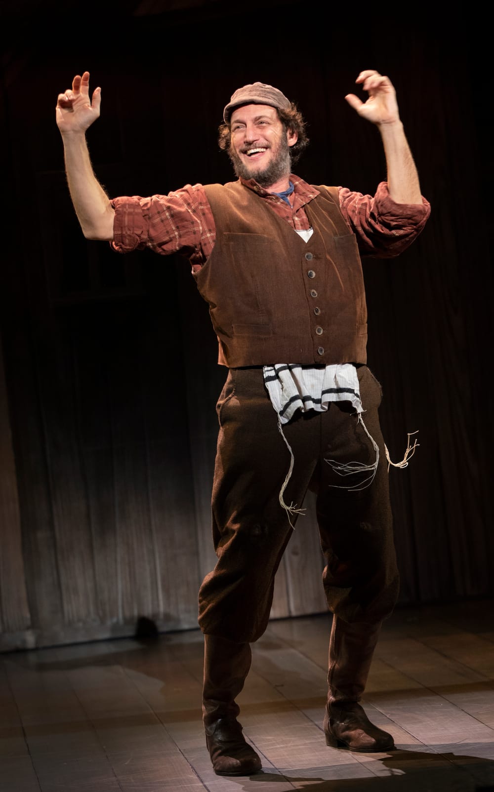 Israeli actor Yehezkel Lazarov brings nuance to the role of Anatevka patriarch Tevye. (Photo by Joan Marcus.)