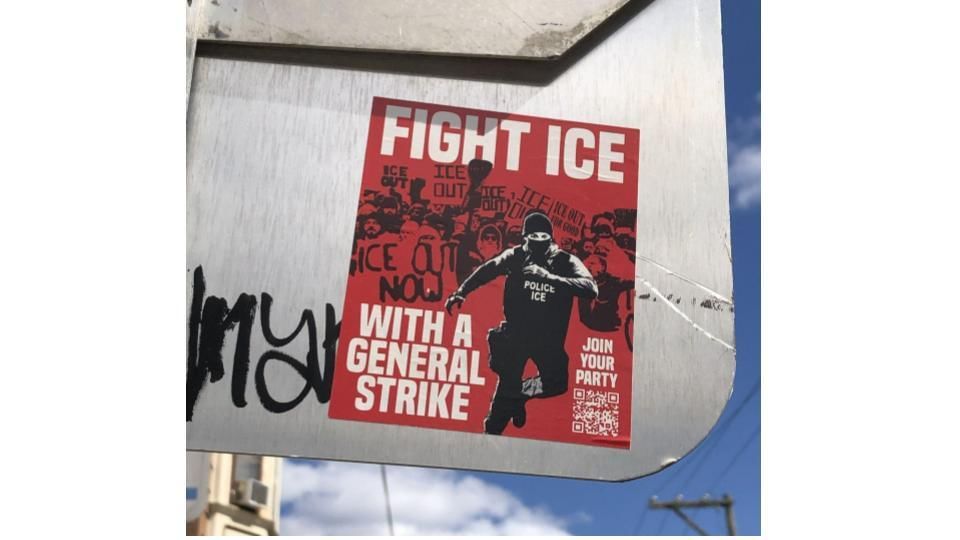 Fight ICE with a general strike slide